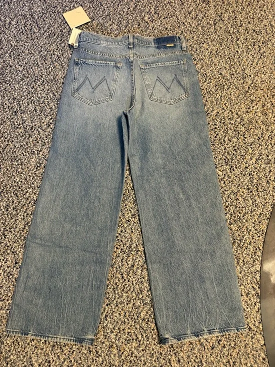 NWT MOTHER DENIM The Dodger Flood HR Straight Jean Folk Star - Picture 5 of 8
